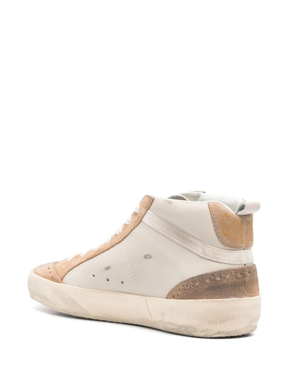 GOLDEN GOOSE Mid Star Leather Upper Sneakers for Women