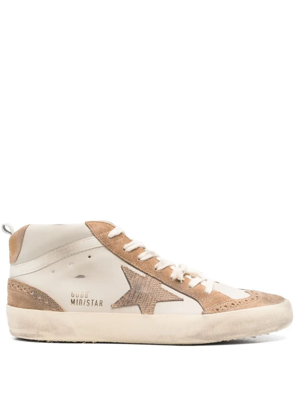 GOLDEN GOOSE Mid Star Leather Upper Sneakers for Women