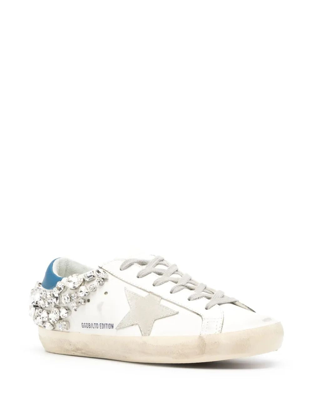 GOLDEN GOOSE Super-Star Leather Upper and Heel Sneakers for Women