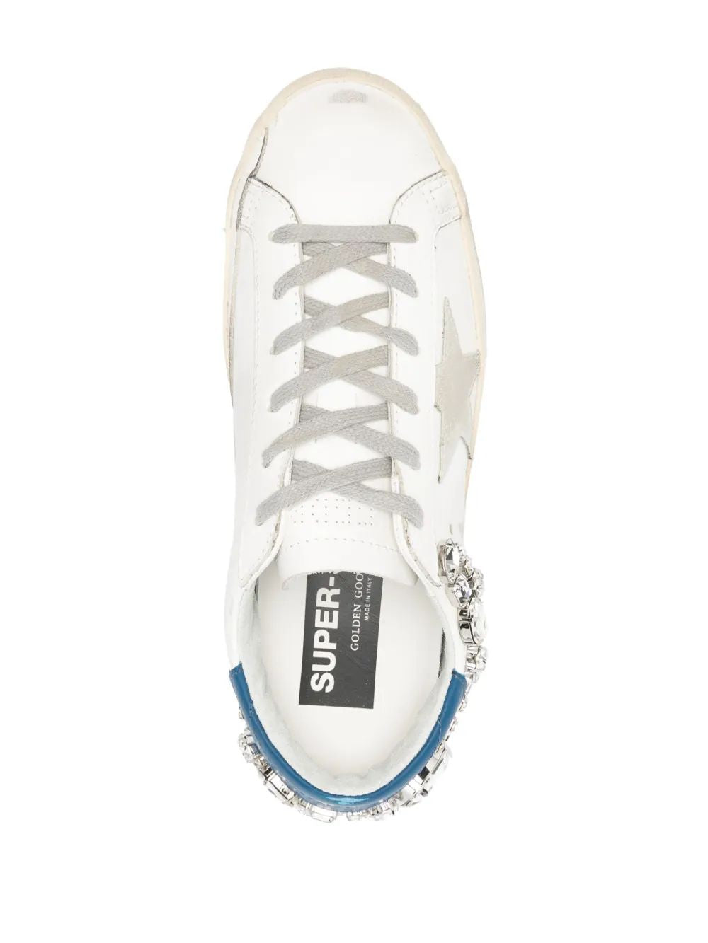GOLDEN GOOSE Super-Star Leather Upper and Heel Sneakers for Women