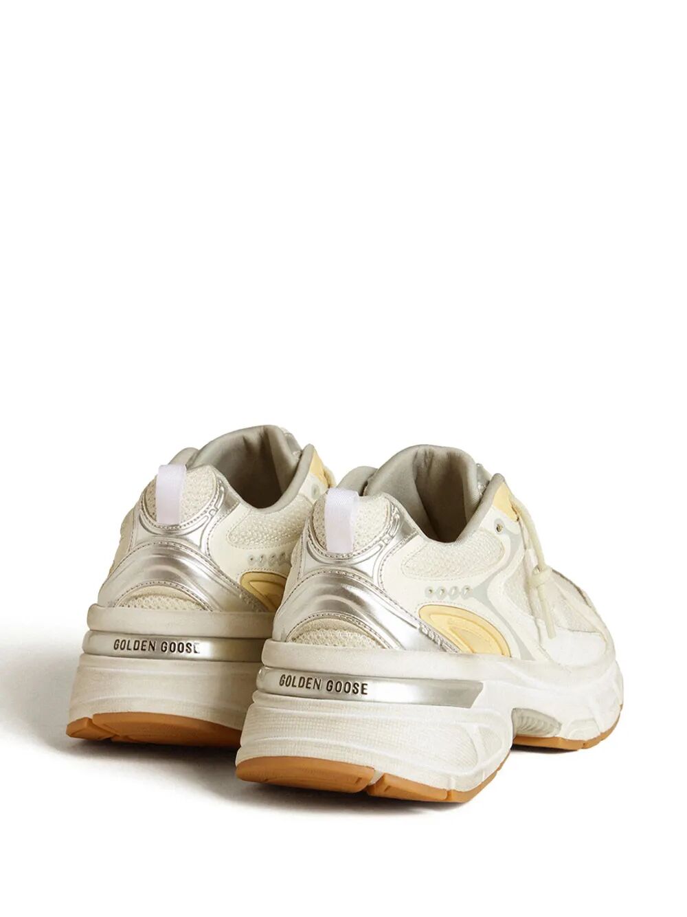 GOLDEN GOOSE Lightstar Leather Net and Suede Upper TPU Star Net Heel Sneakers for Women
