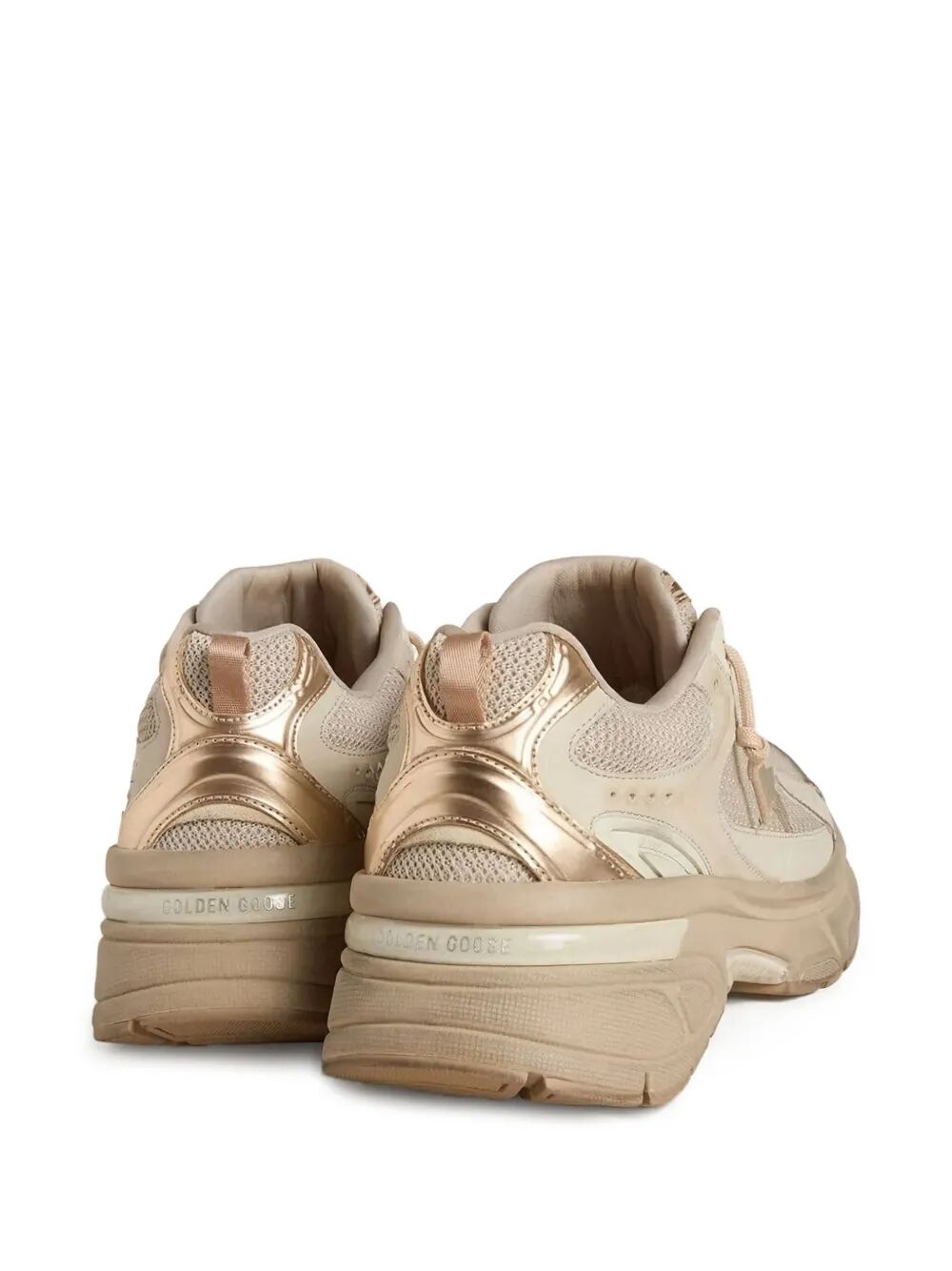 GOLDEN GOOSE Lightstar Net Leather and Suede Upper TPU Star Net Heel Sneakers for Women