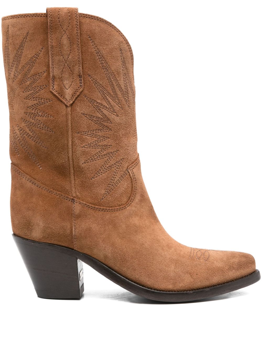 GOLDEN GOOSE 70 Wish Star Low Leather Boots for Women