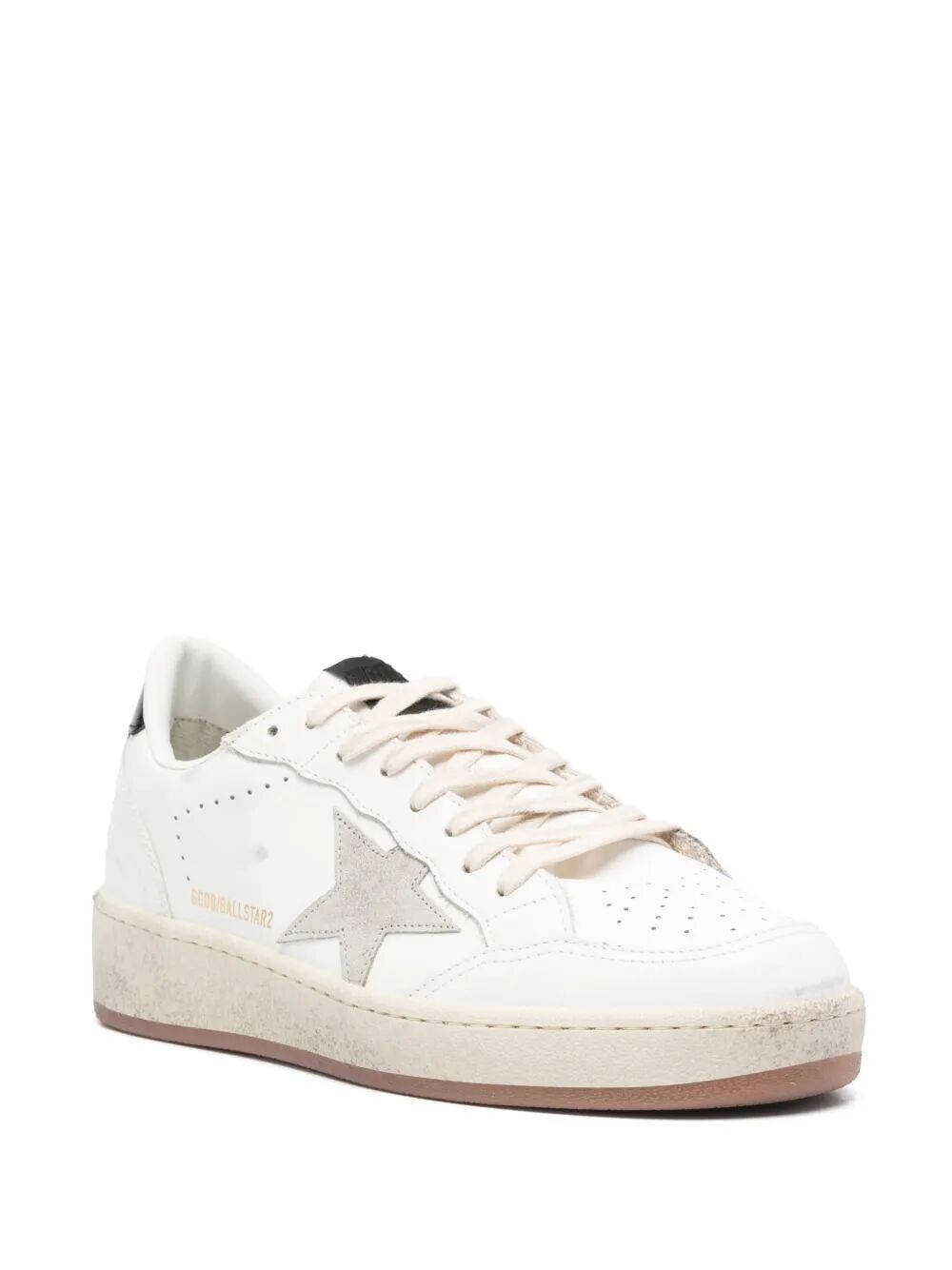 GOLDEN GOOSE Stylish Leather Upper and Spur Suede Star Sneakers - Women's