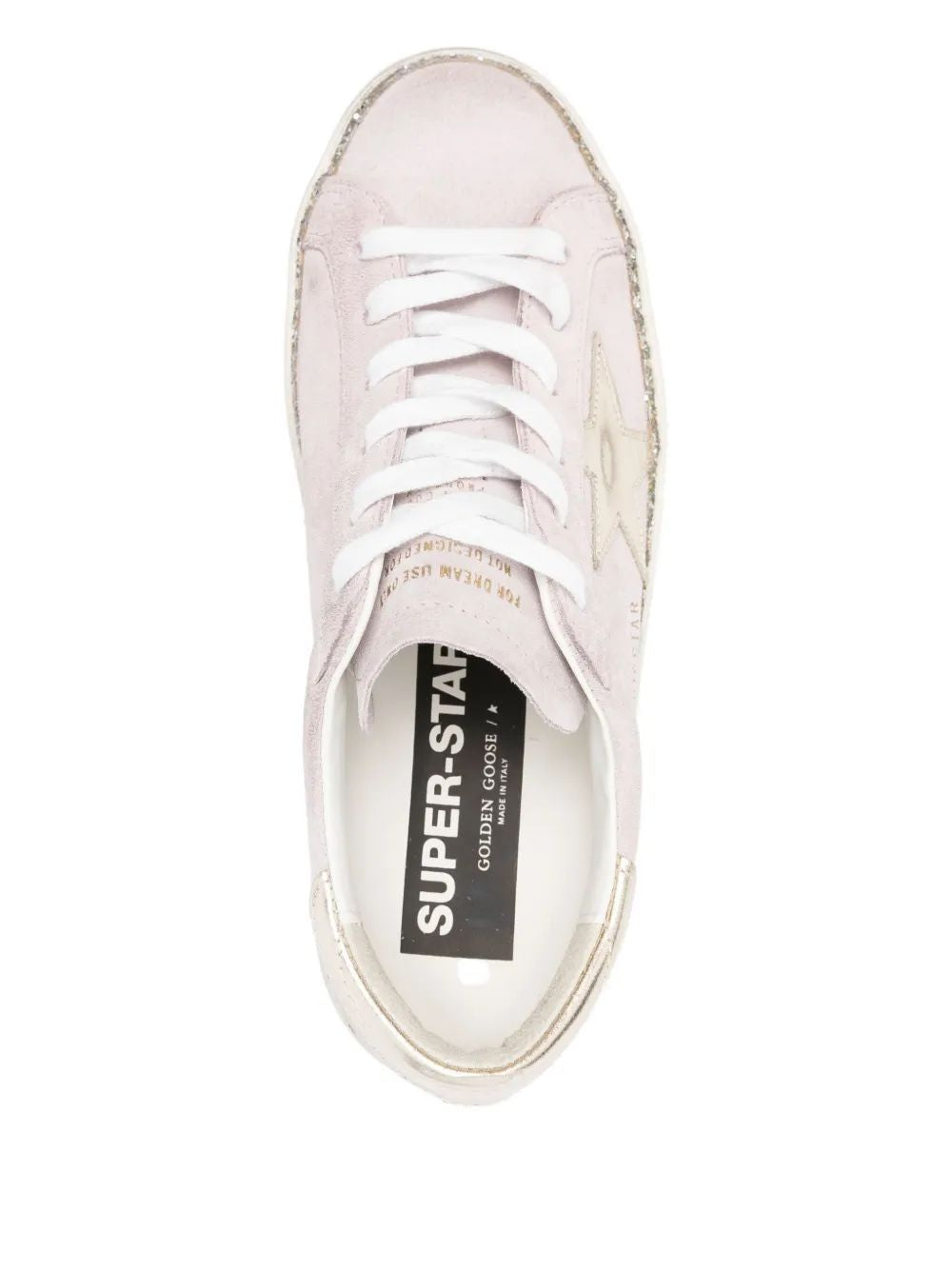GOLDEN GOOSE Feminine Glitter Super-Star Women's Sneakers