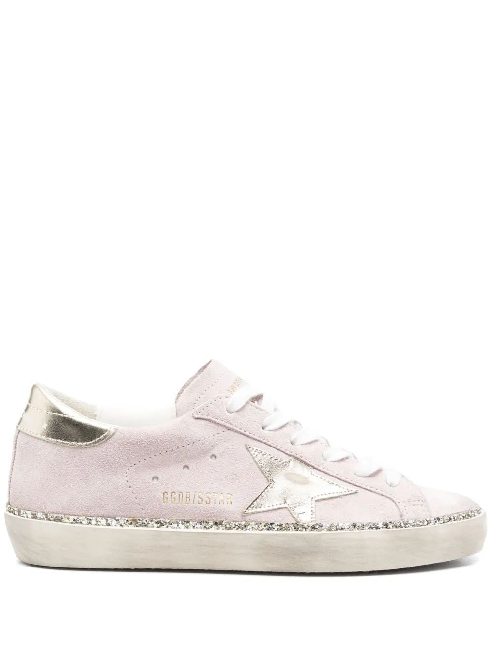 GOLDEN GOOSE Feminine Glitter Super-Star Women's Sneakers