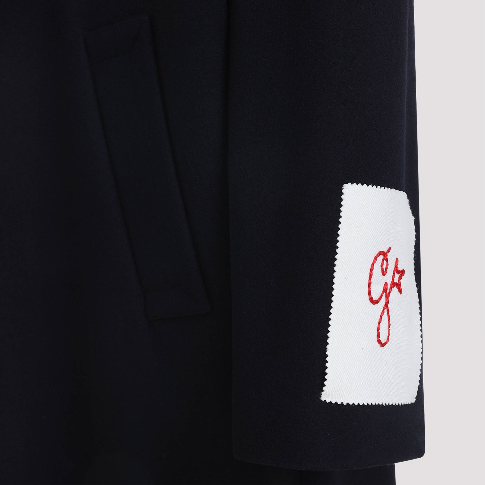 GOLDEN GOOSE Single-Breasted Cocoon Jacket with Heraldic Buttons - Size 40