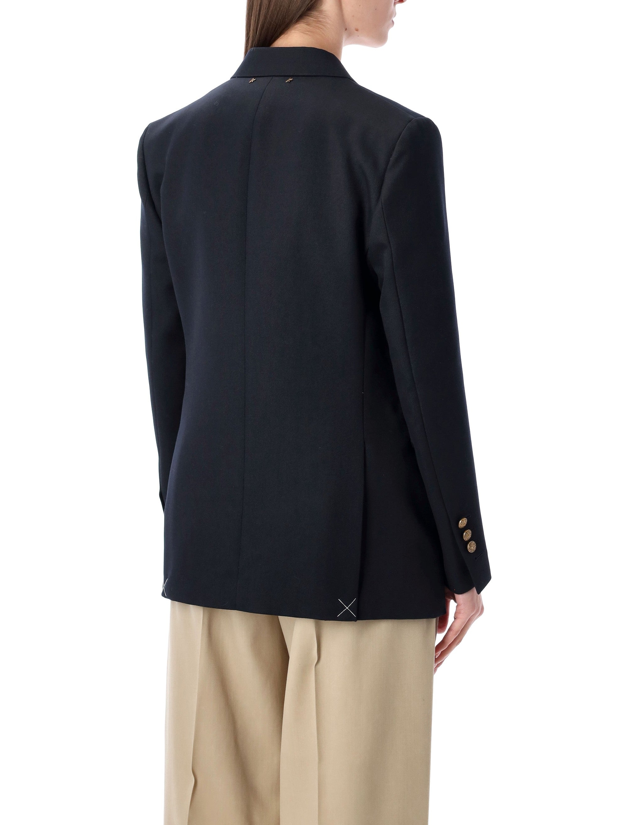 GOLDEN GOOSE Double-Breasted Blazer with Gold Buttons - Size 42