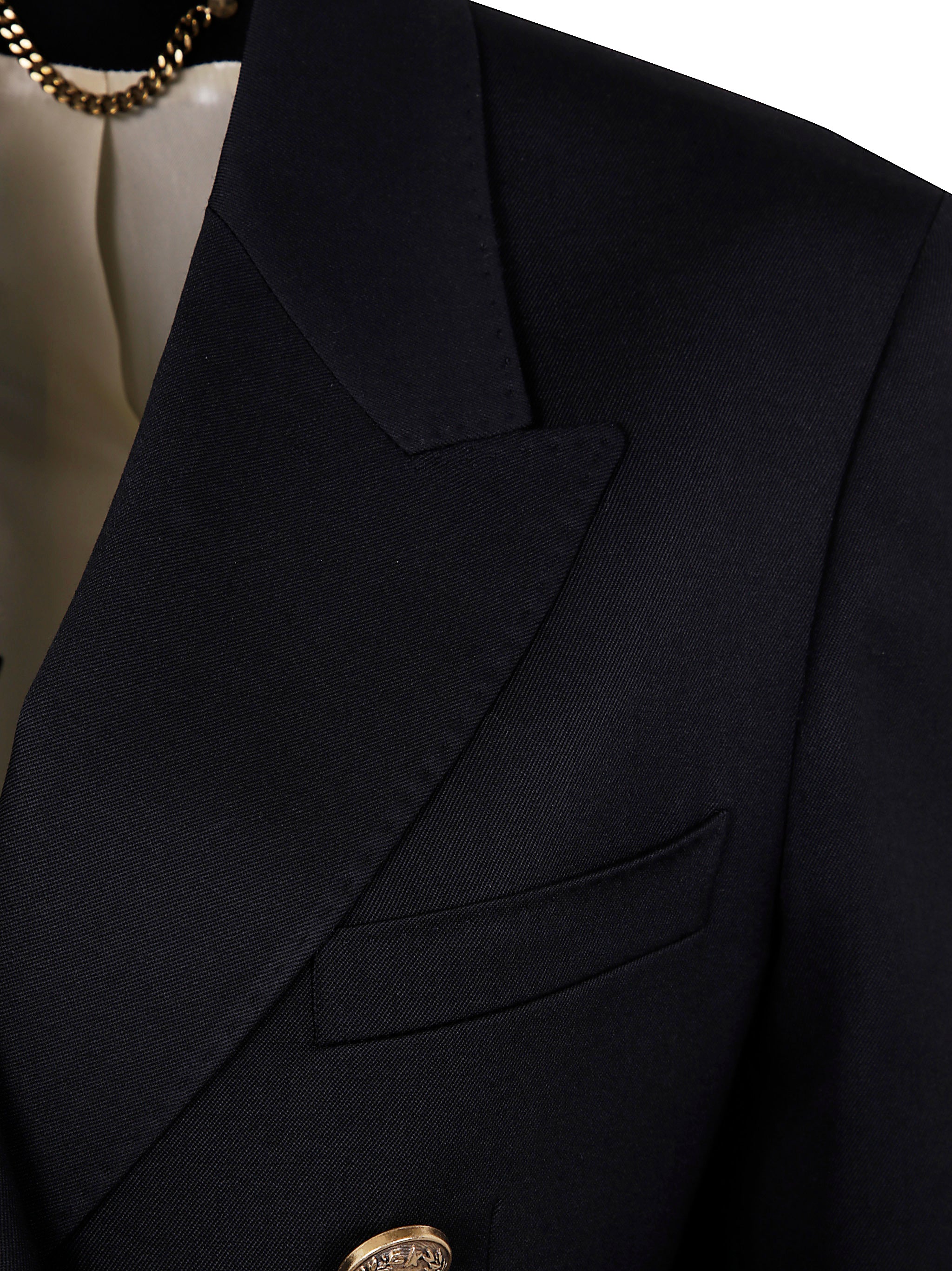 GOLDEN GOOSE Women's Double Breasted Blazer in Light Dry Wool Gabardine