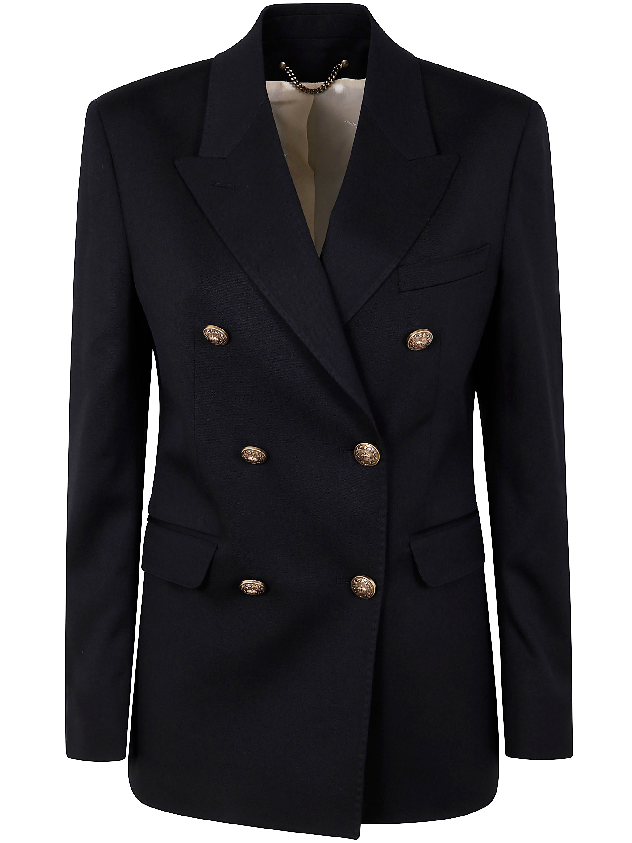 GOLDEN GOOSE Women's Double Breasted Blazer in Light Dry Wool Gabardine