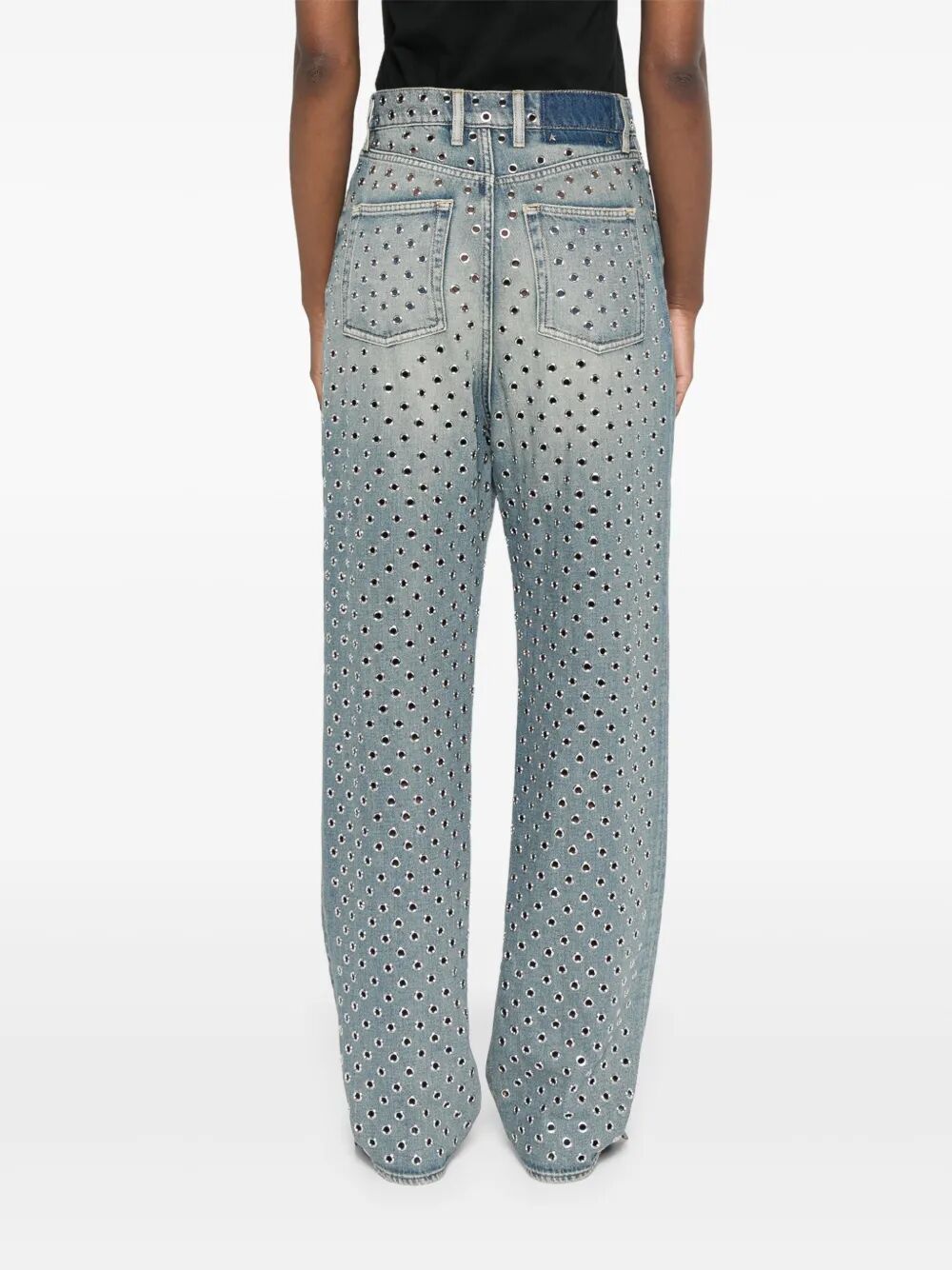 GOLDEN GOOSE Journey Women's Pants with All-Over Eyelet Detail
