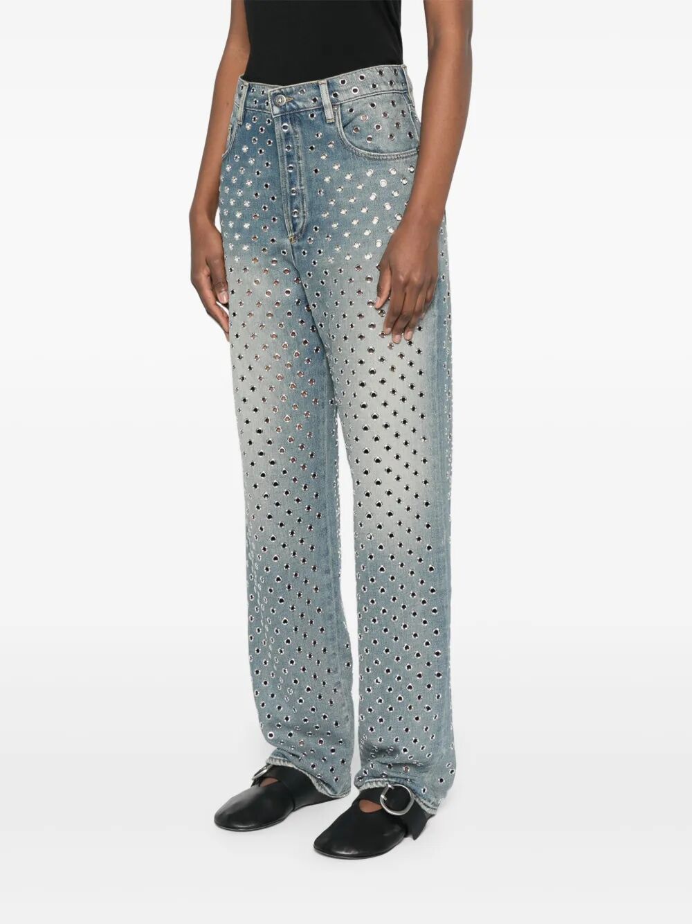 GOLDEN GOOSE Journey Women's Pants with All-Over Eyelet Detail