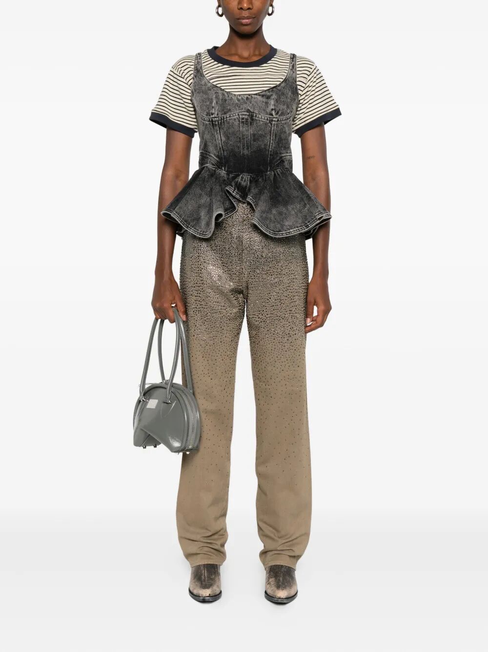 GOLDEN GOOSE Swarovski Crystal Embellished Trousers