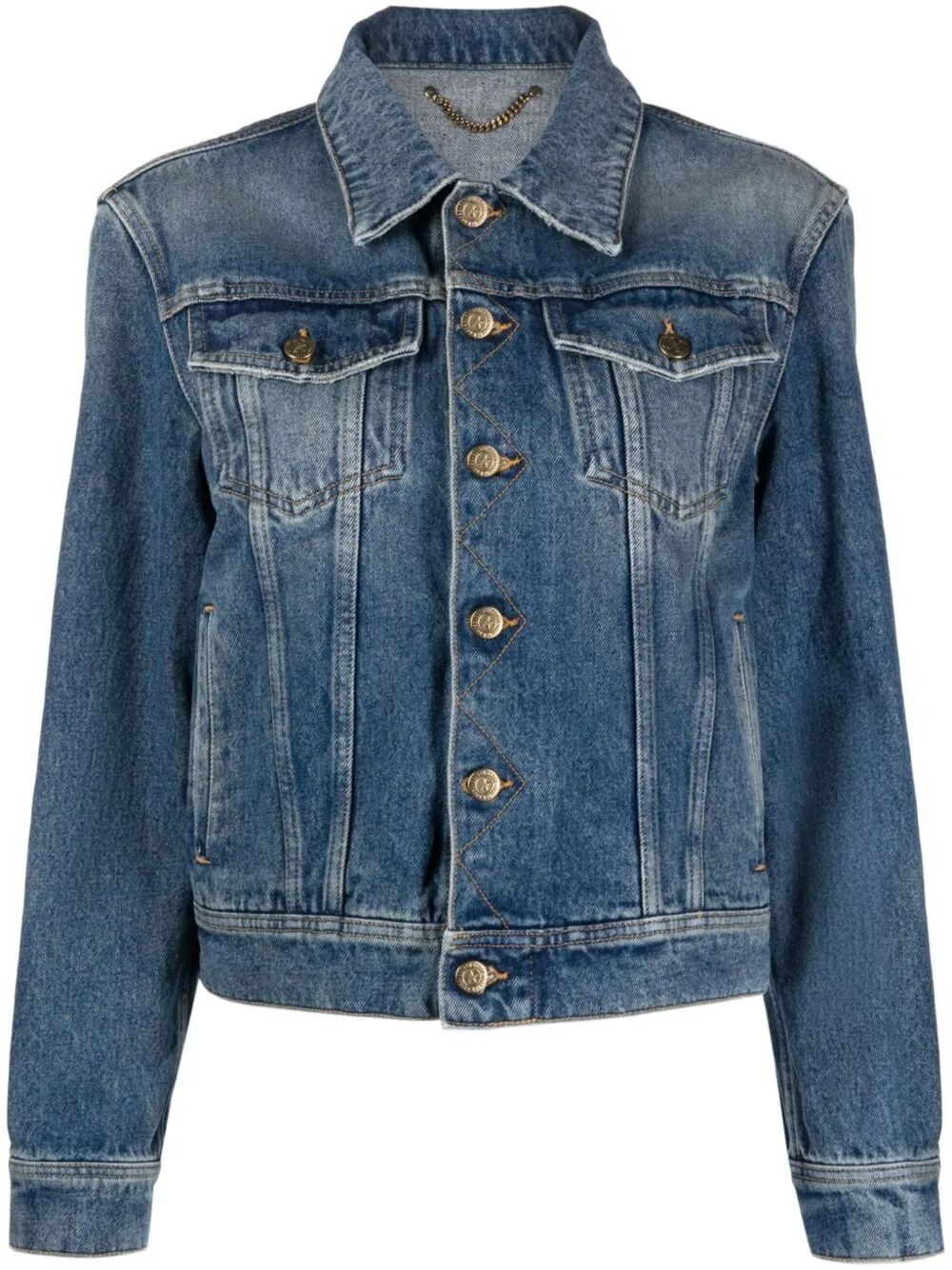 GOLDEN GOOSE Women's Regular Jacket - Medium Stone Washed Denim