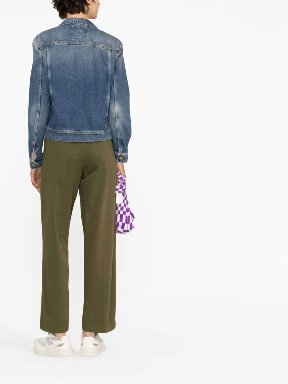 GOLDEN GOOSE Women's Regular Jacket - Medium Stone Washed Denim