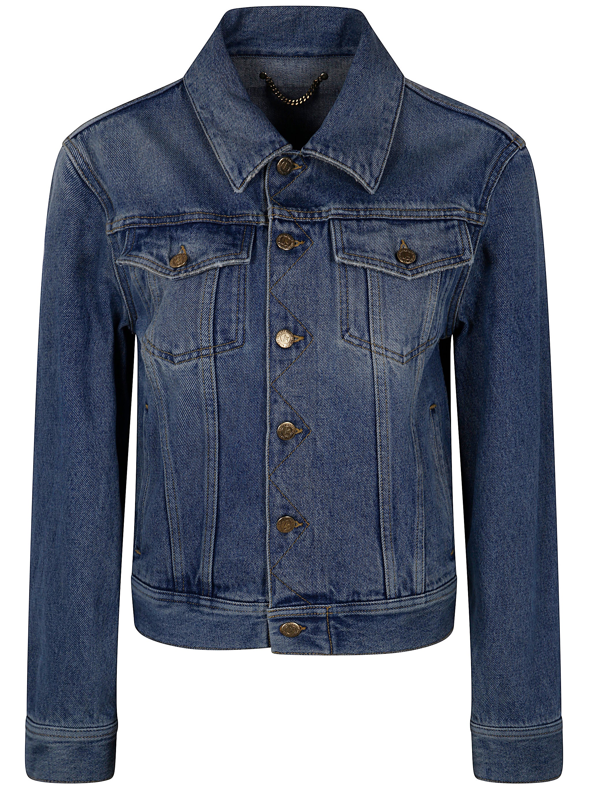 GOLDEN GOOSE Women's Regular Jacket - Medium Stone Washed Denim