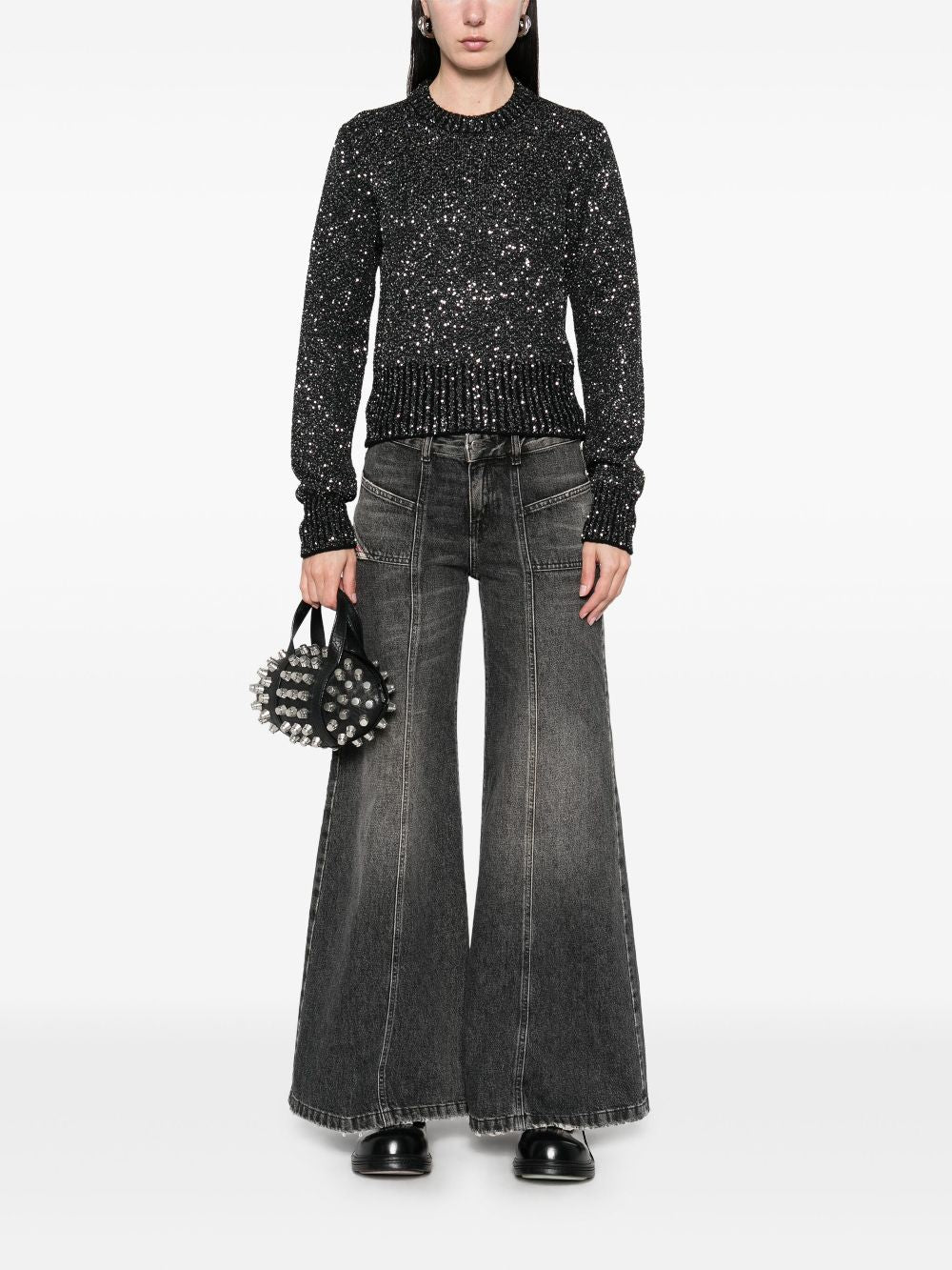 GOLDEN GOOSE Sequined Wool Blend Jumper