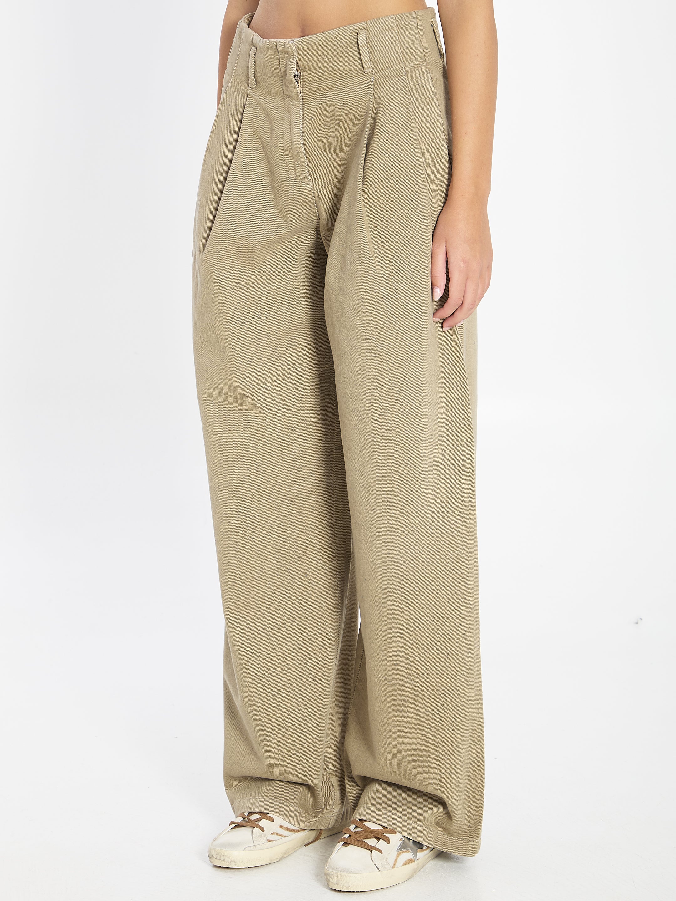 GOLDEN GOOSE Relaxed Fit Cotton Pants - Size 40