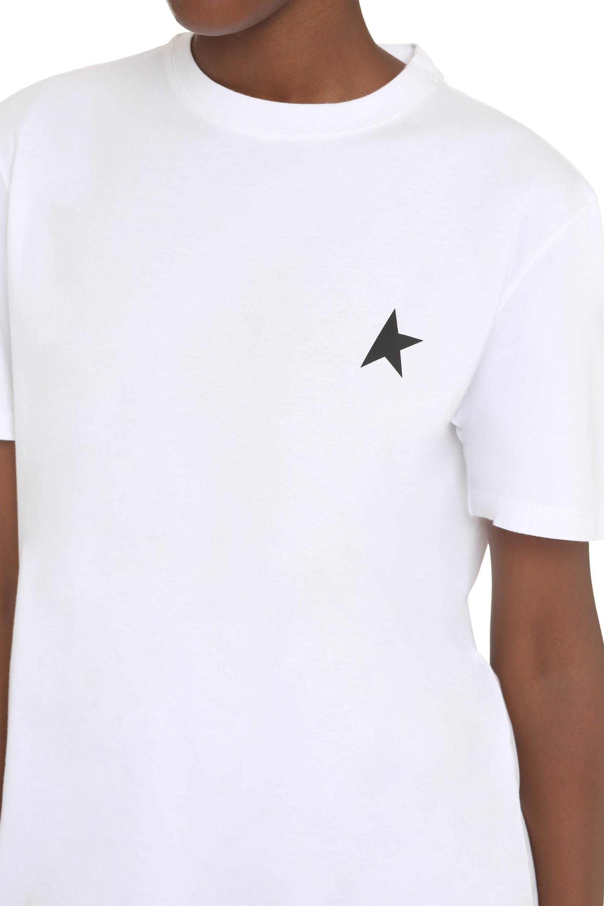 GOLDEN GOOSE Star Logo Short Sleeve Crew-Neck T-Shirt