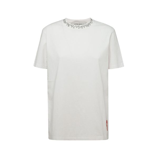 GOLDEN GOOSE Women's Vintage White T-Shirt