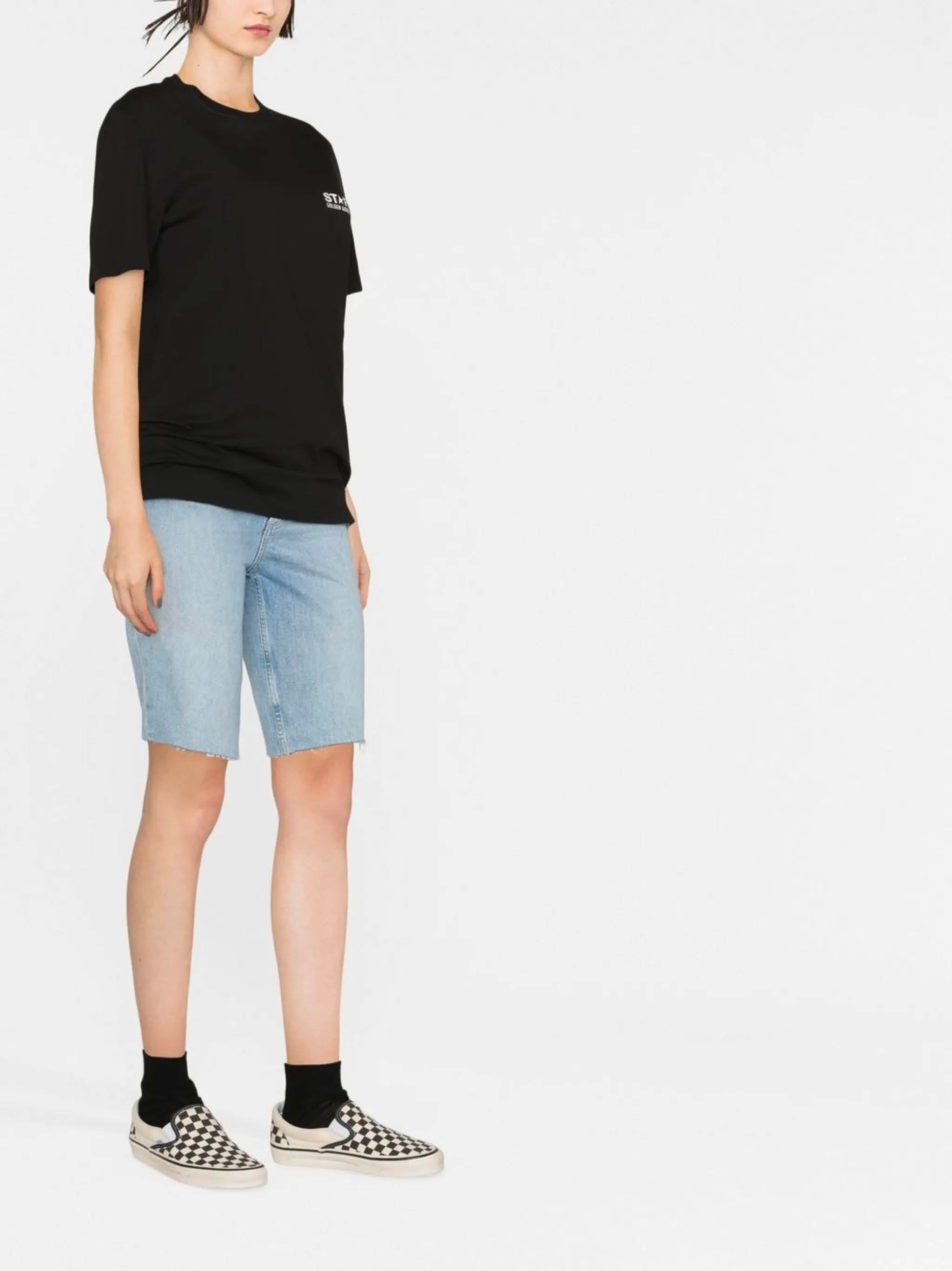 GOLDEN GOOSE Star Print Crewneck T-Shirt - Size S