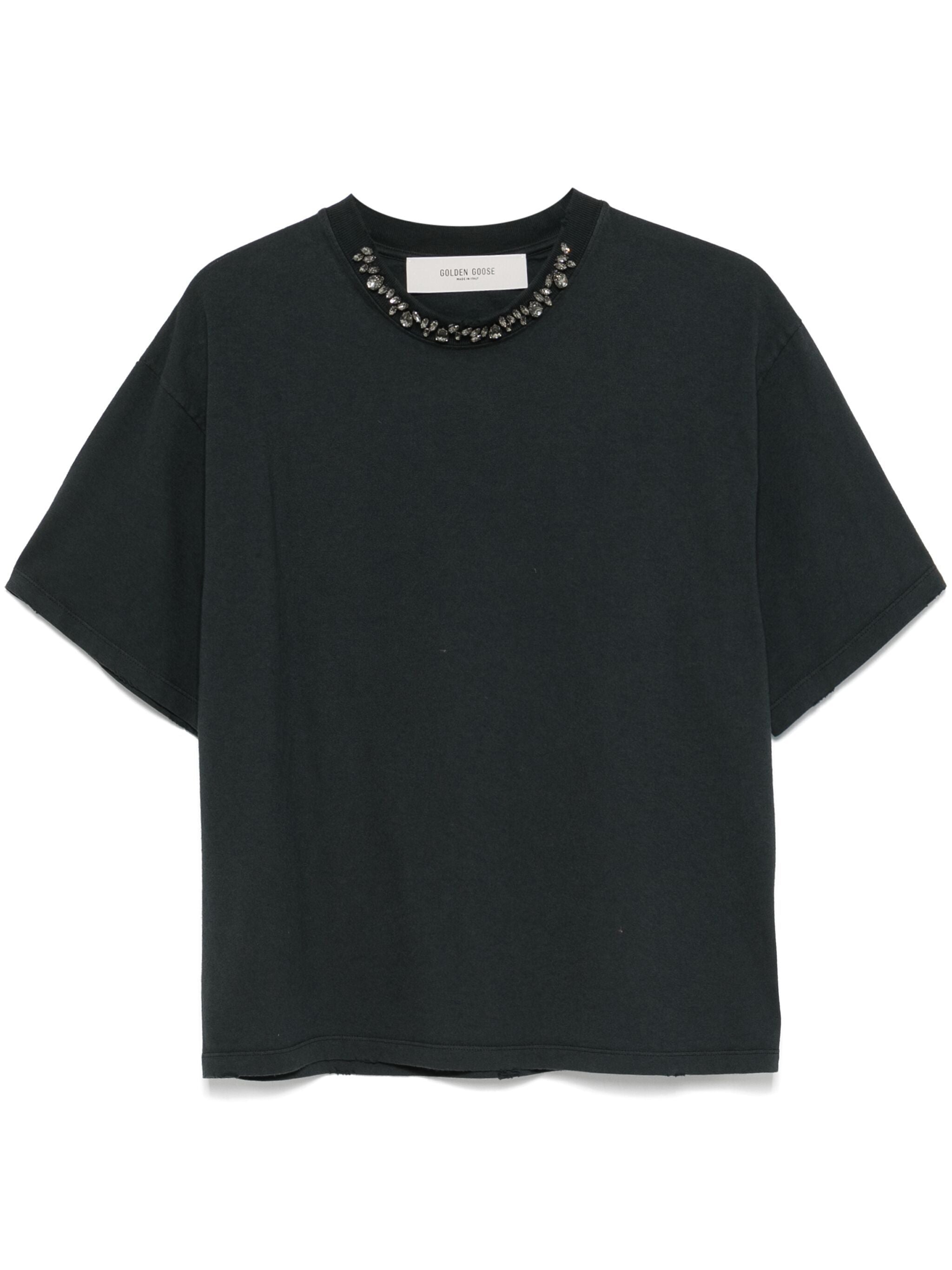 GOLDEN GOOSE Round Neck T-Shirt for Women