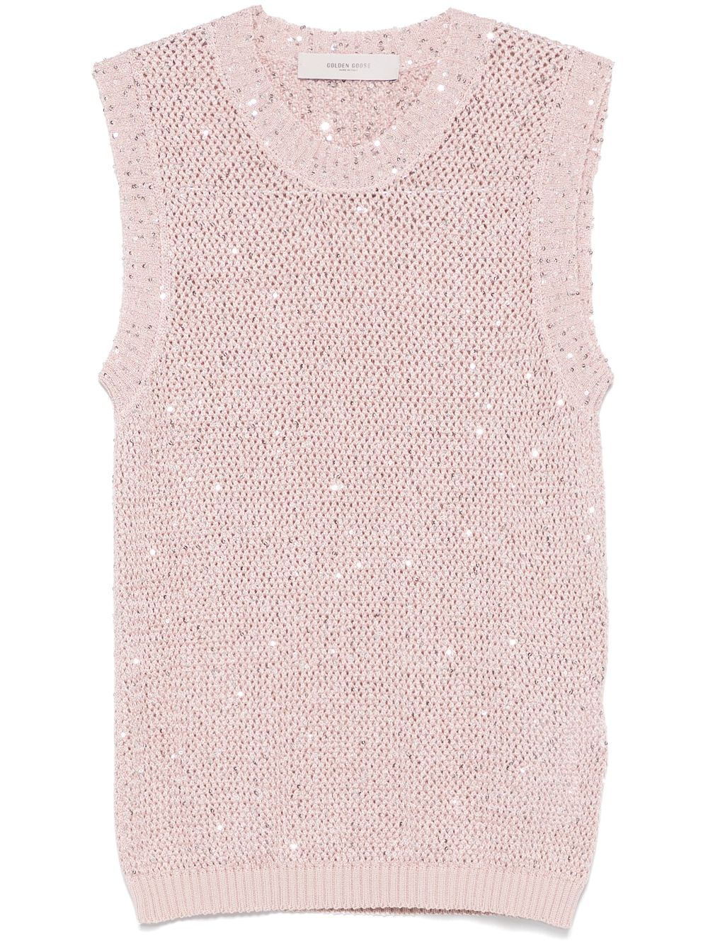 GOLDEN GOOSE Sequin Knit Vest for Women