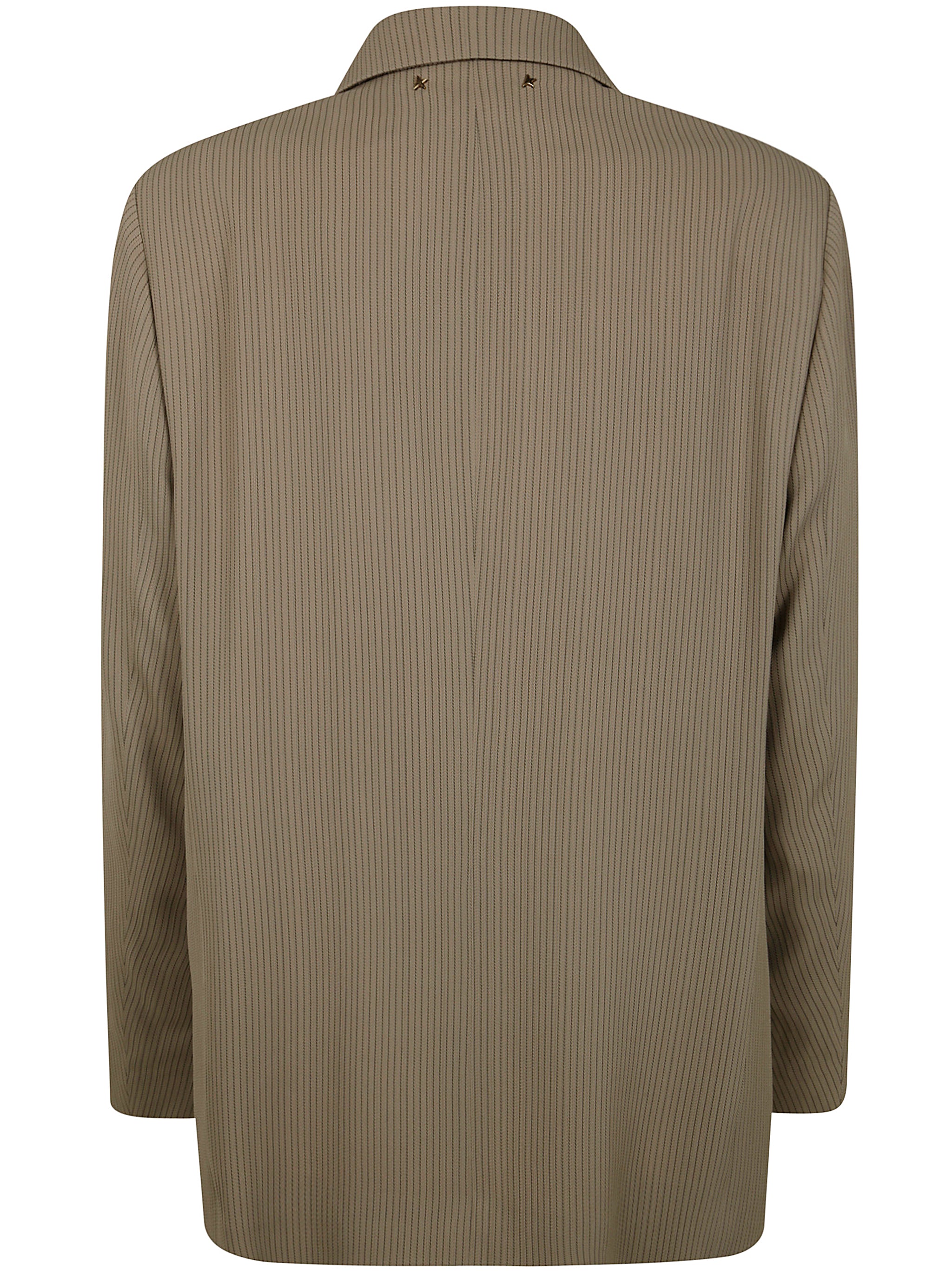 GOLDEN GOOSE Women's Pinstripe Blend Viscose Oversized Jacket