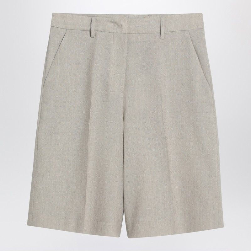 GOLDEN GOOSE Women's Mini Bermuda Shorts in Wool-Blend