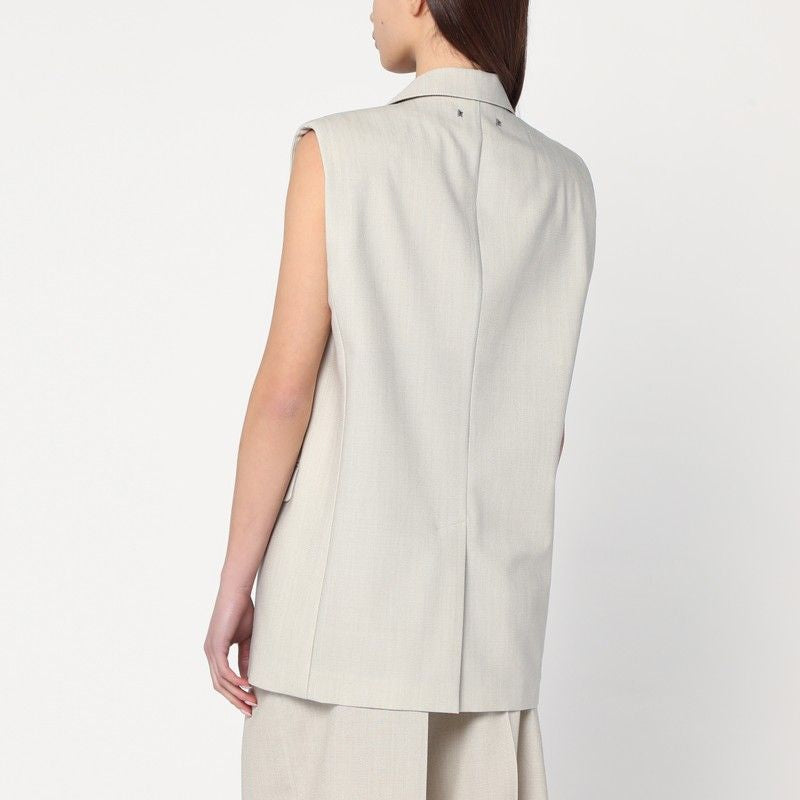 GOLDEN GOOSE Single-Breasted Vest in Wool Blend
