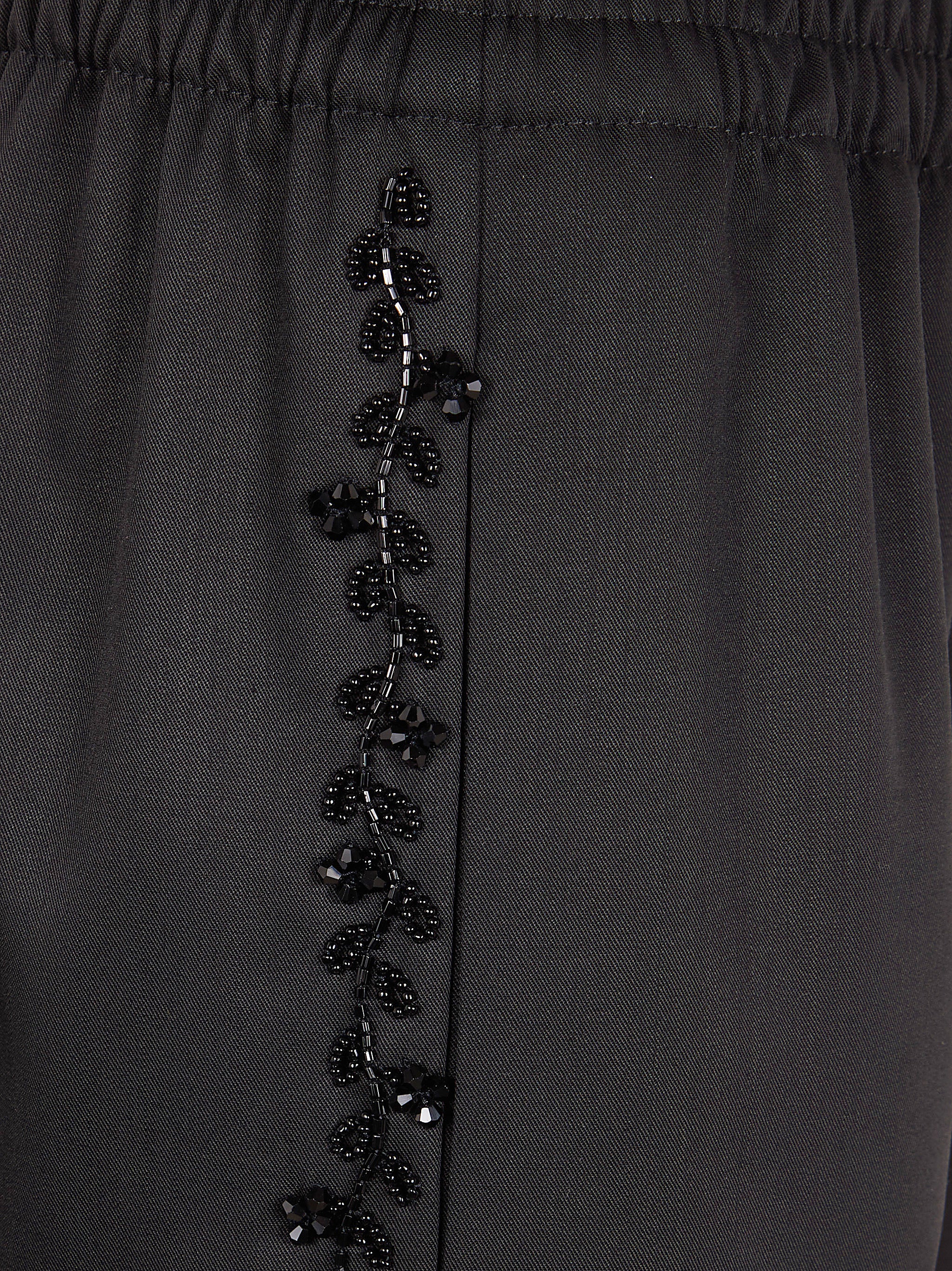 GOLDEN GOOSE Women's Journey Jogging Pant - Embroidered Light Twill Wool