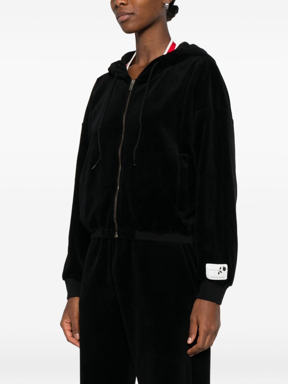 GOLDEN GOOSE Cropped Women's Cotton Hoodie for FW25