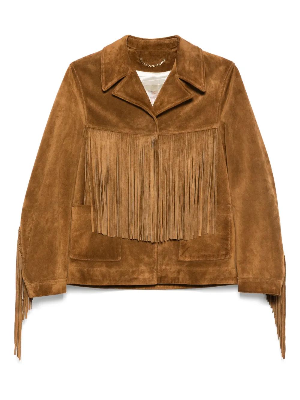 GOLDEN GOOSE Women's Fringe Trim Journey Jacket