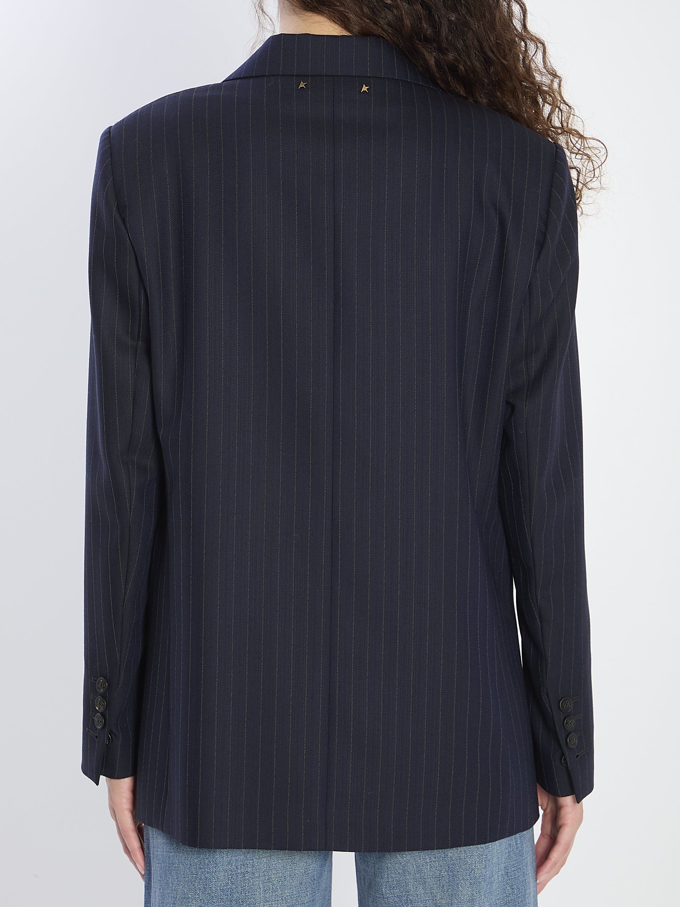 GOLDEN GOOSE Women's Pinstripe Oversized Jacket