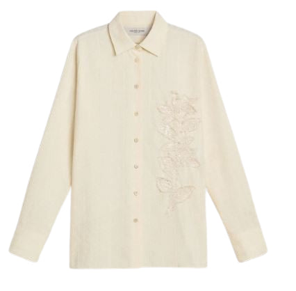 GOLDEN GOOSE Sequin Embellished Cotton Shirt