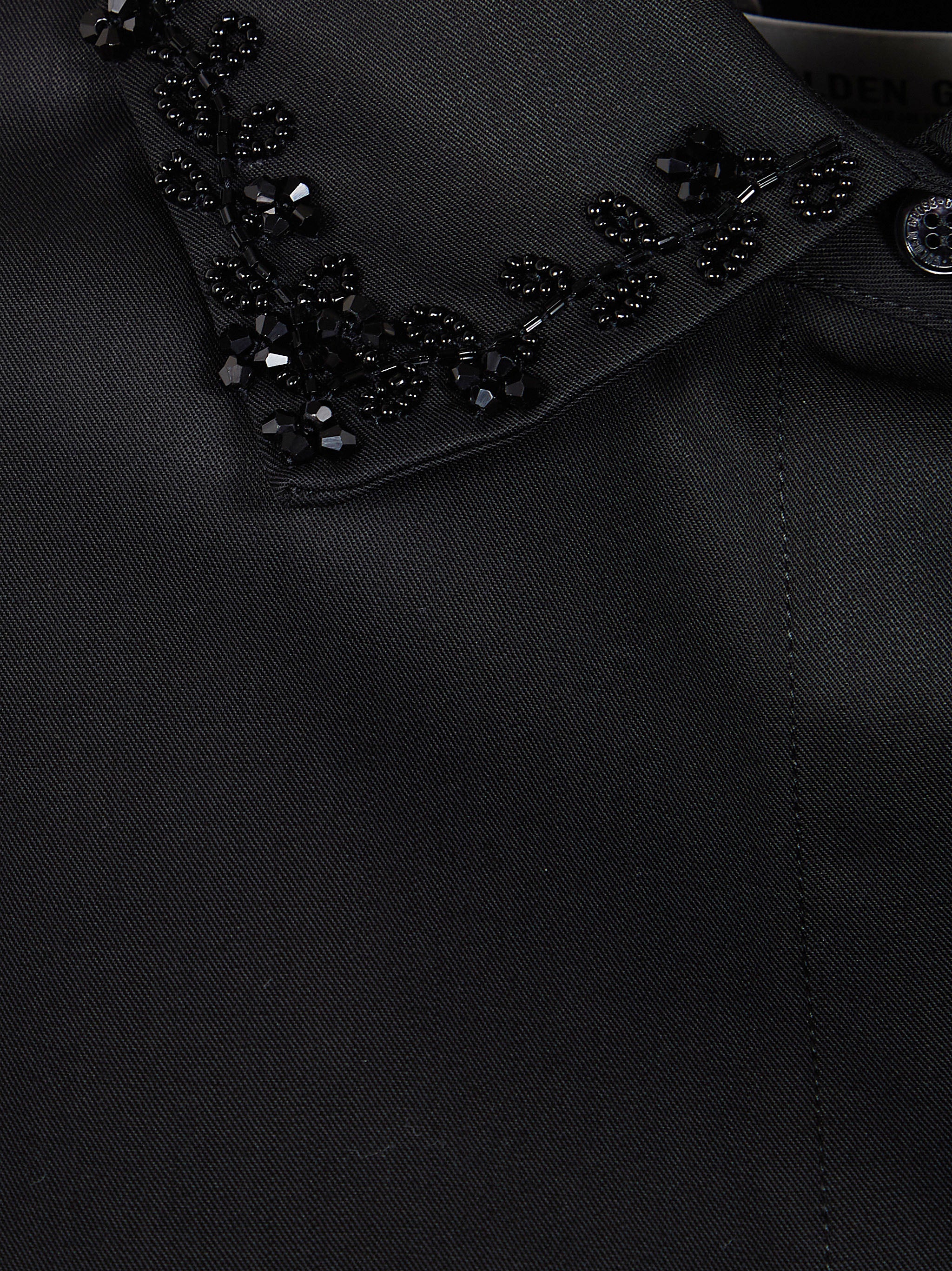 GOLDEN GOOSE Women's Pajama Shirt with Patch Pockets and Designed Edges