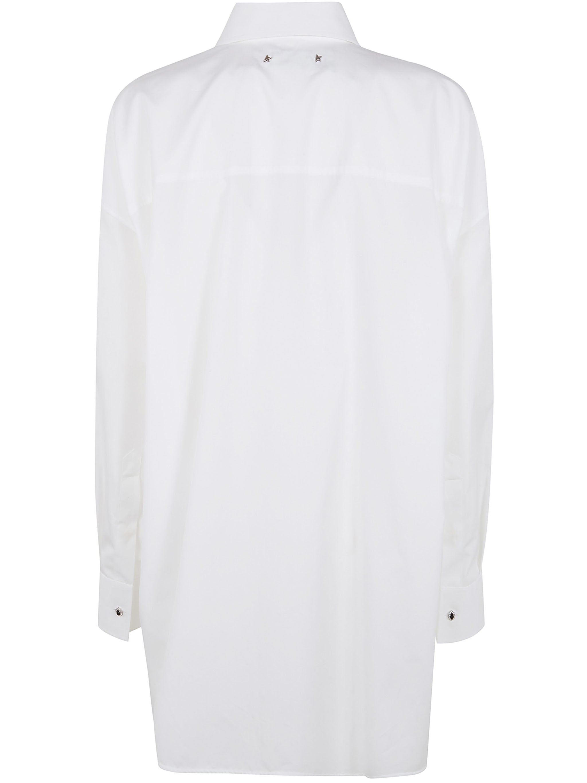 GOLDEN GOOSE Womens Journey Overshirt with Pleated Bib