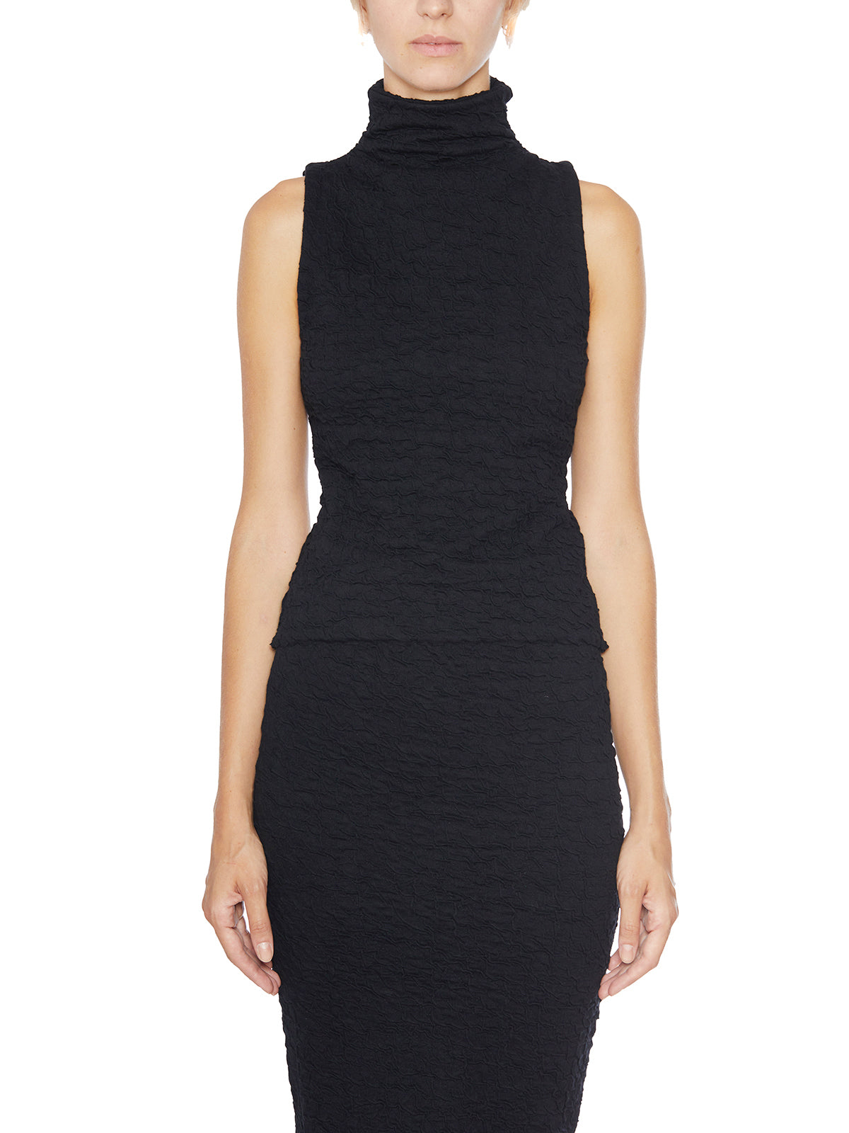 THOM KROM Crackle Effect Mini Tank Top