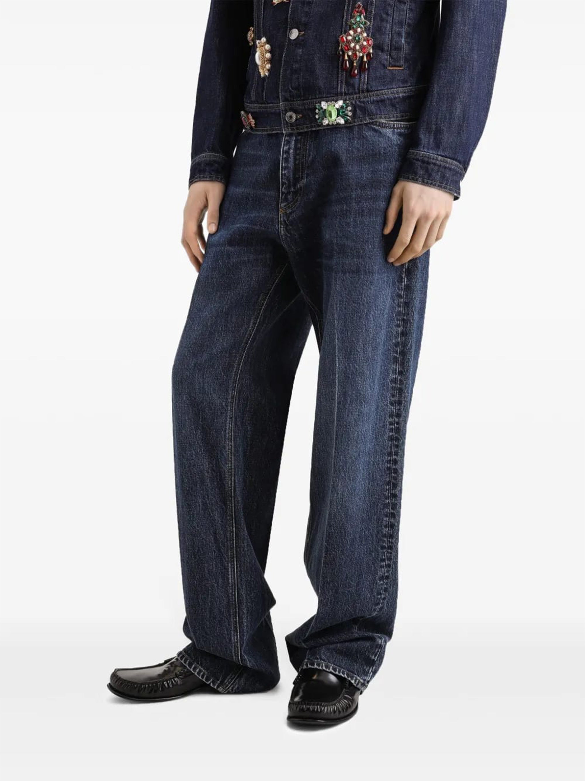 DOLCE & GABBANA Oversized Cotton Jeans for Men
