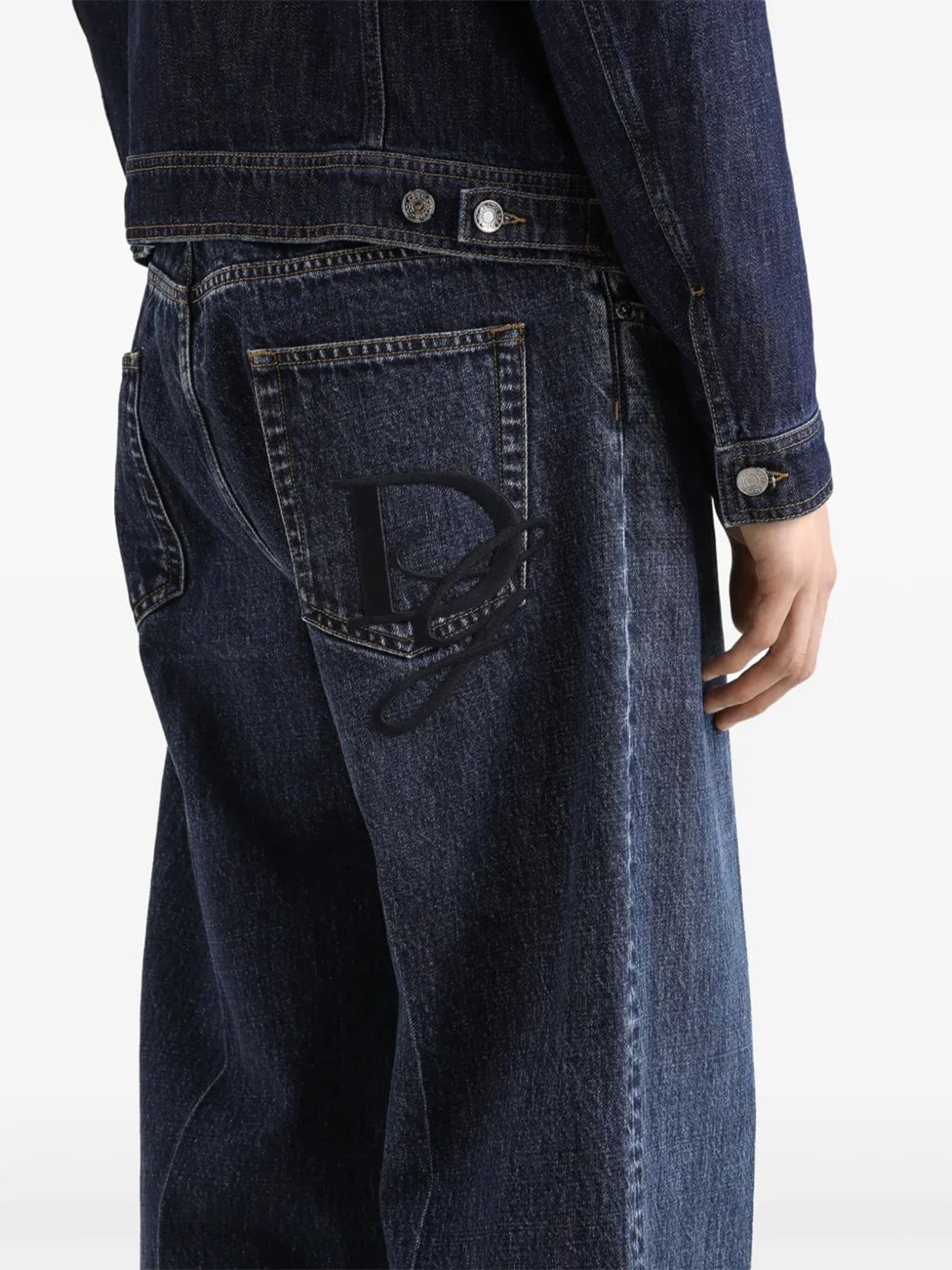 DOLCE & GABBANA Oversized Cotton Jeans for Men