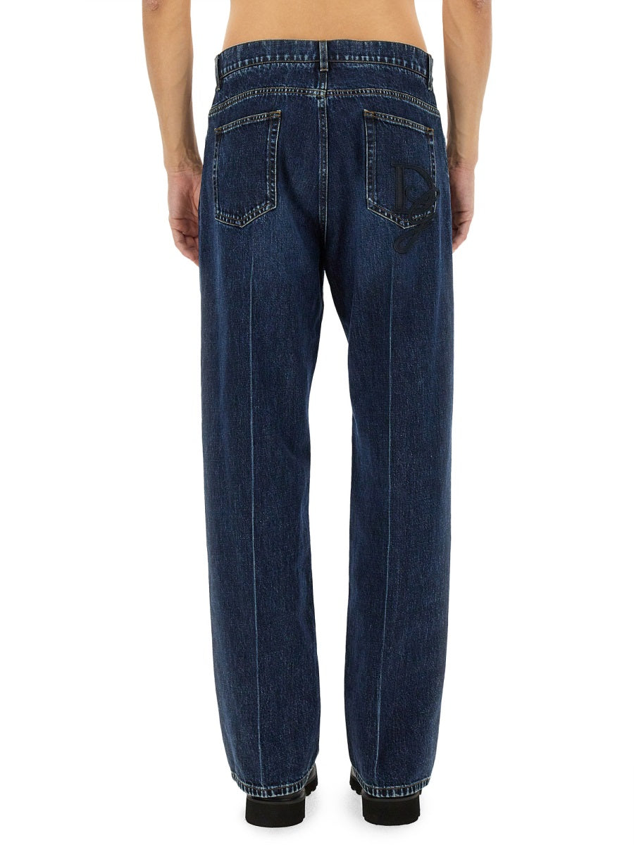 DOLCE & GABBANA Oversized Jeans - Size 50 IT