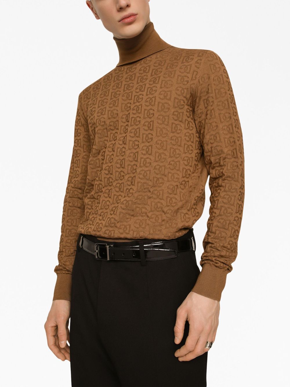 DOLCE & GABBANA Silk Turtleneck Sweater for Men