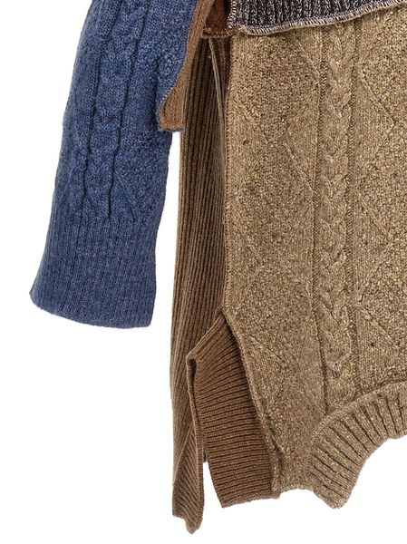 DOLCE & GABBANA Patchwork Raffia Cardigan - Men’s Knitwear