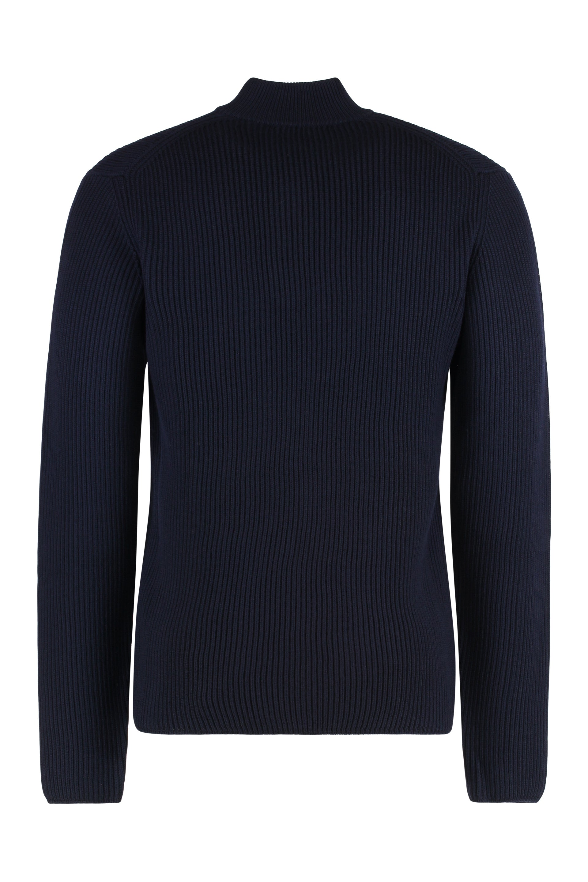 DOLCE & GABBANA Men's Virgin Wool Sweater with Zip Collar