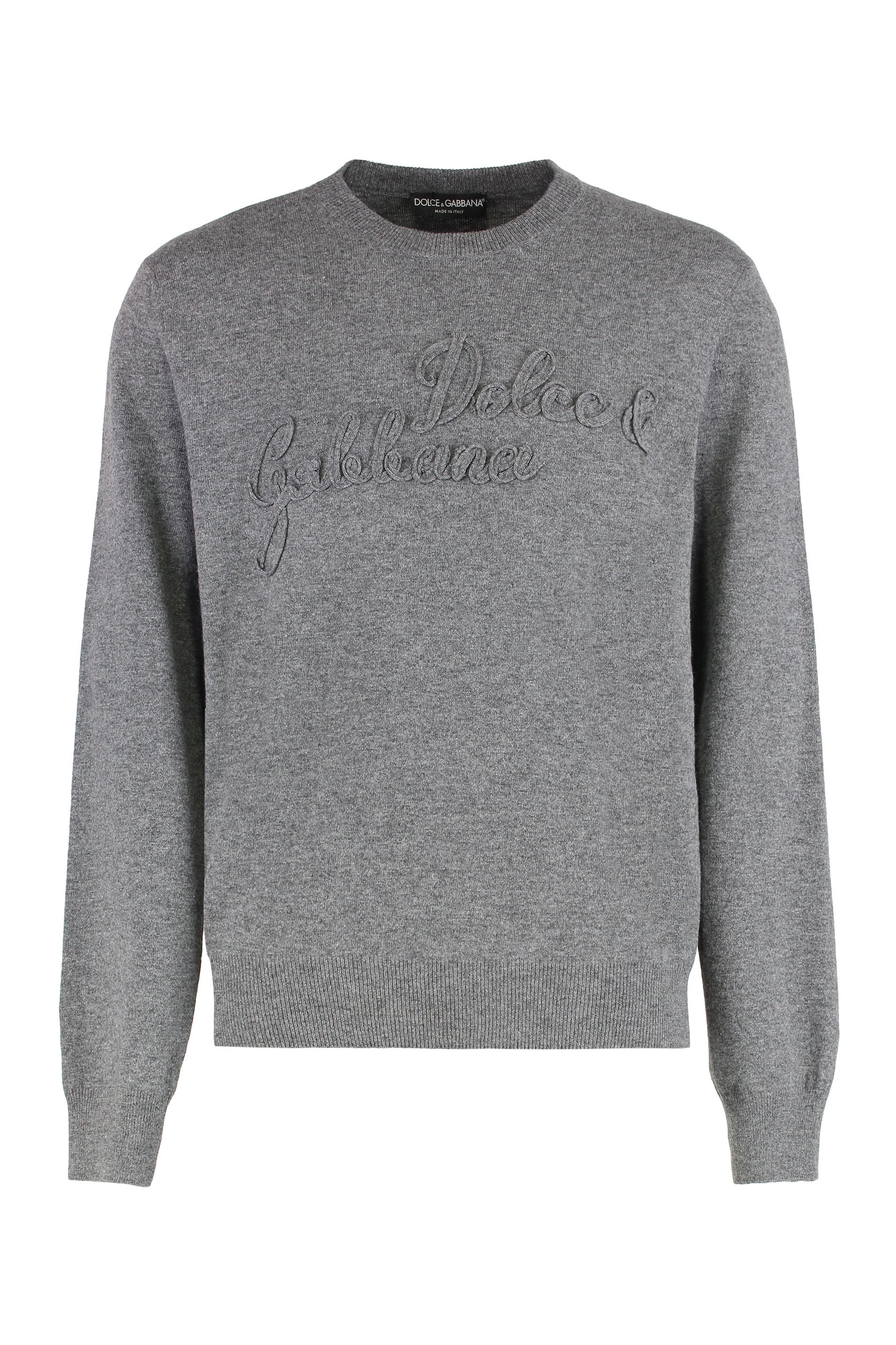 DOLCE & GABBANA Men's Minimalist Virgin Wool Crew-Neck Sweater