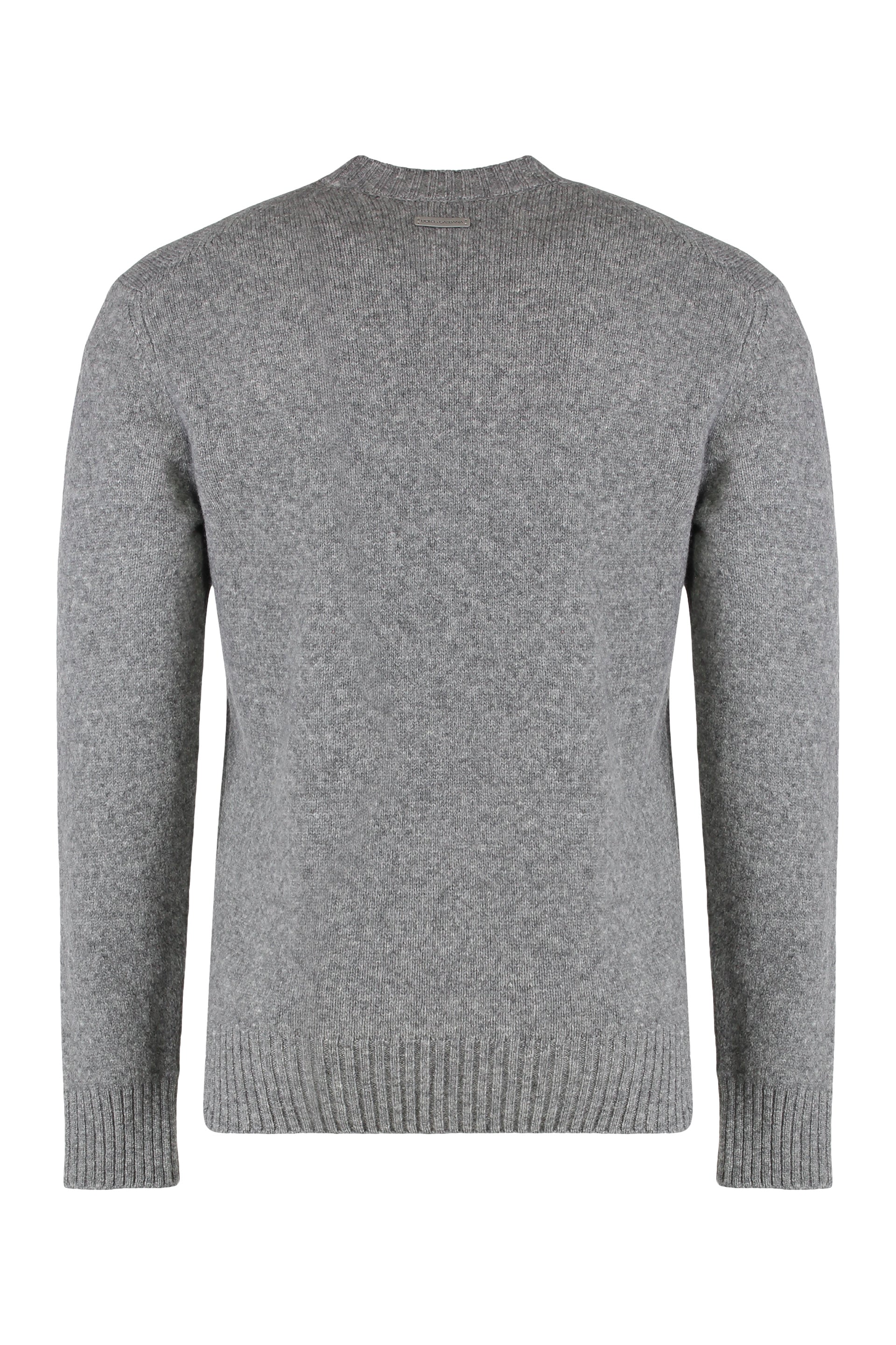 DOLCE & GABBANA Men's Round Neck Wool Blend Sweater