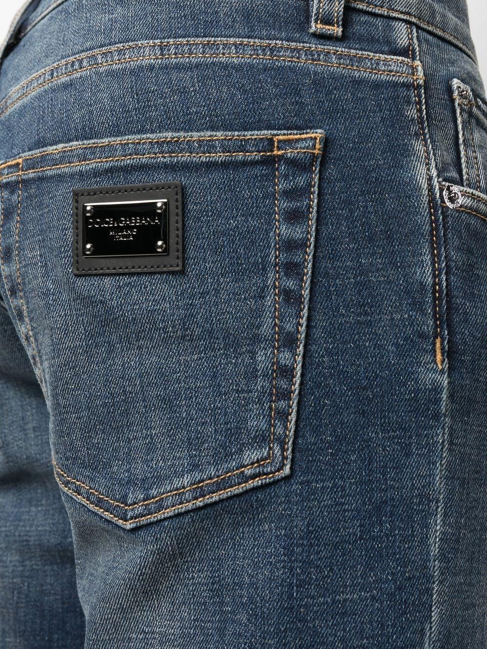 DOLCE & GABBANA Slim Stretch Washed Jeans