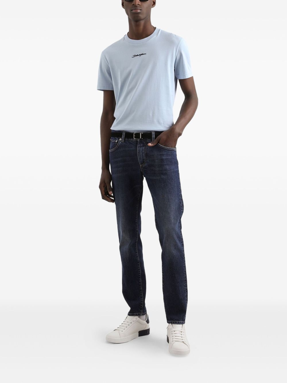 DOLCE & GABBANA Classic Cotton Denim Jeans for Men