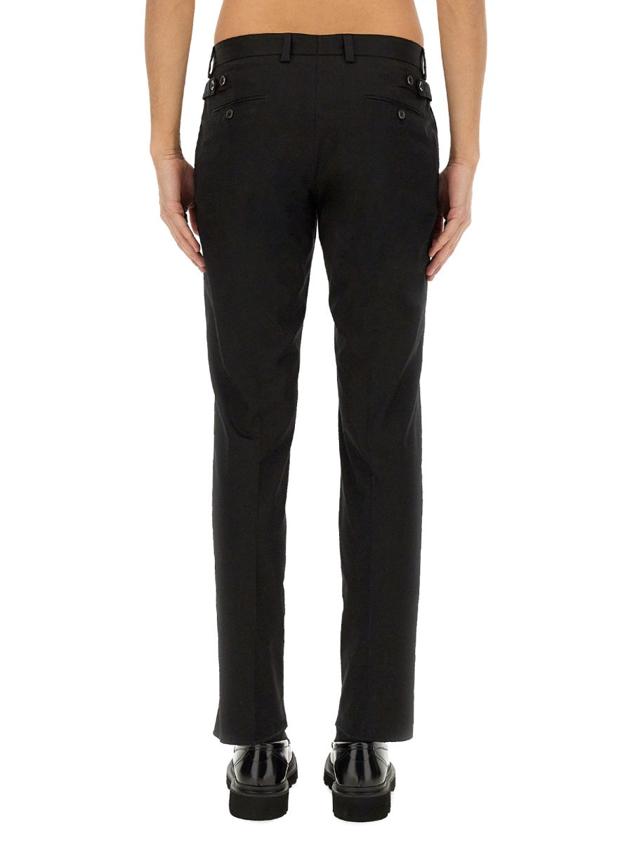 DOLCE & GABBANA Tailored Fit Cotton Pants - Size 48