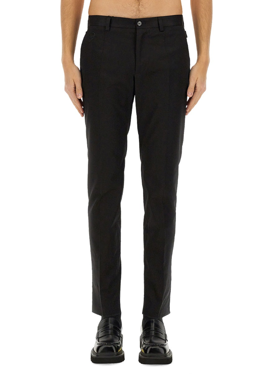 DOLCE & GABBANA Tailored Fit Cotton Pants - Size 48